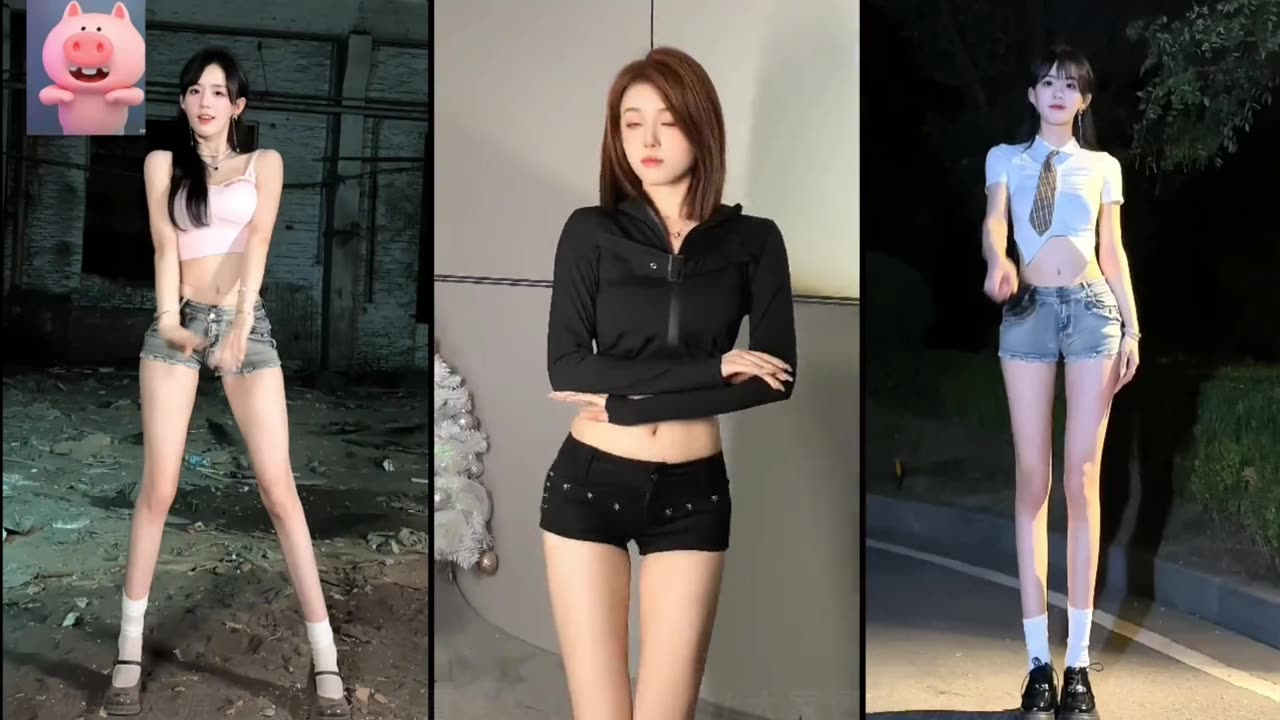 Beautiful girl dancing in a good mood