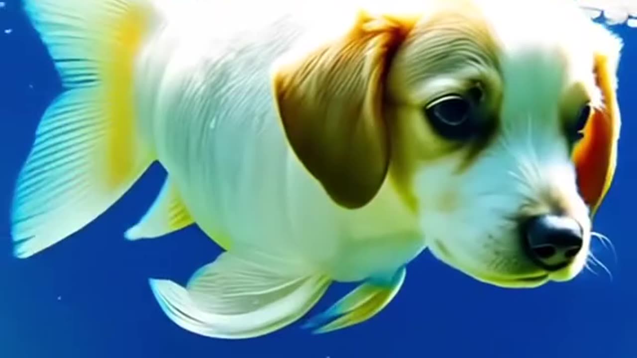 Fish with a dog's head