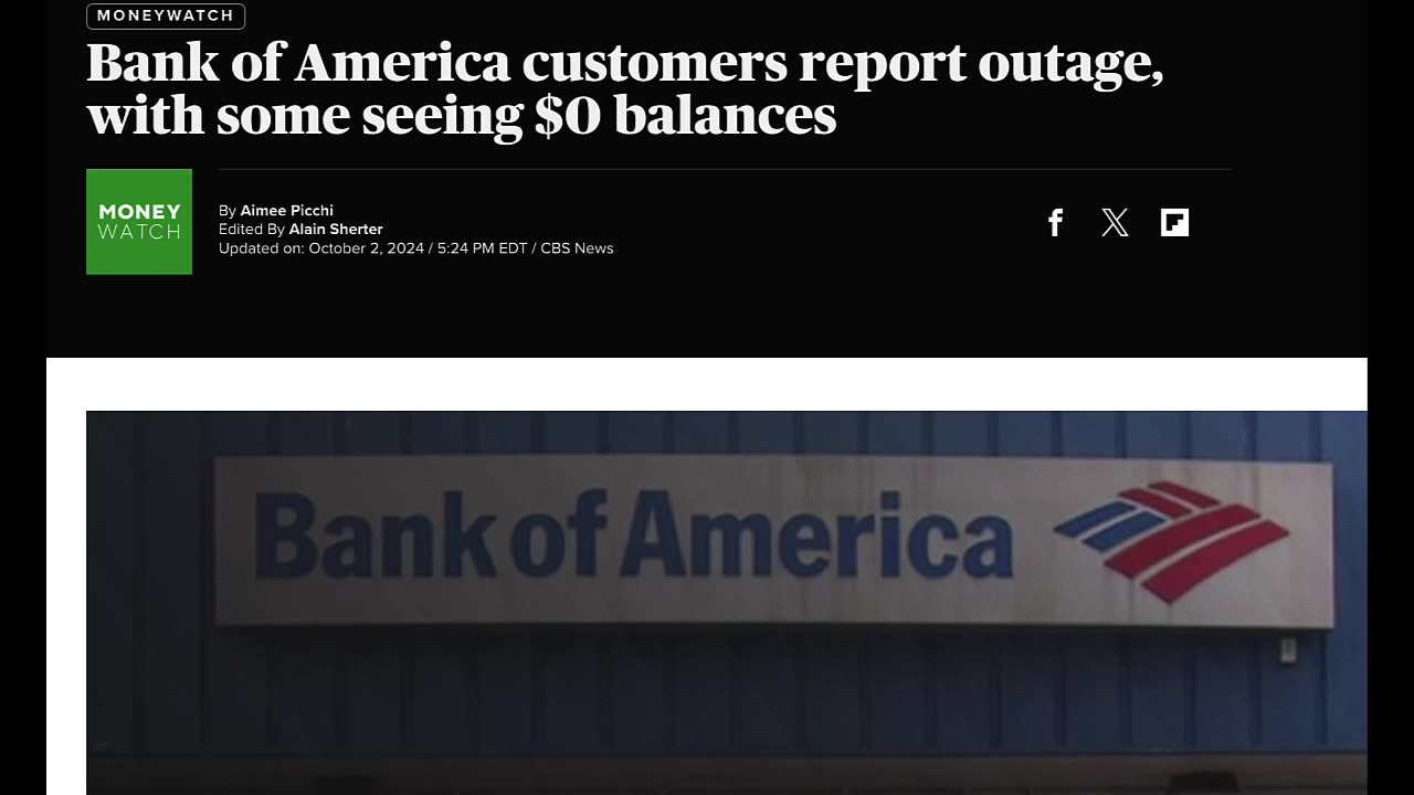 17SIGN OF WHATS COMING BANK OF AMERICA CUSTOMERS BALANCES GO TO ZERO BUT THEIR DEBT STILL REMAINS