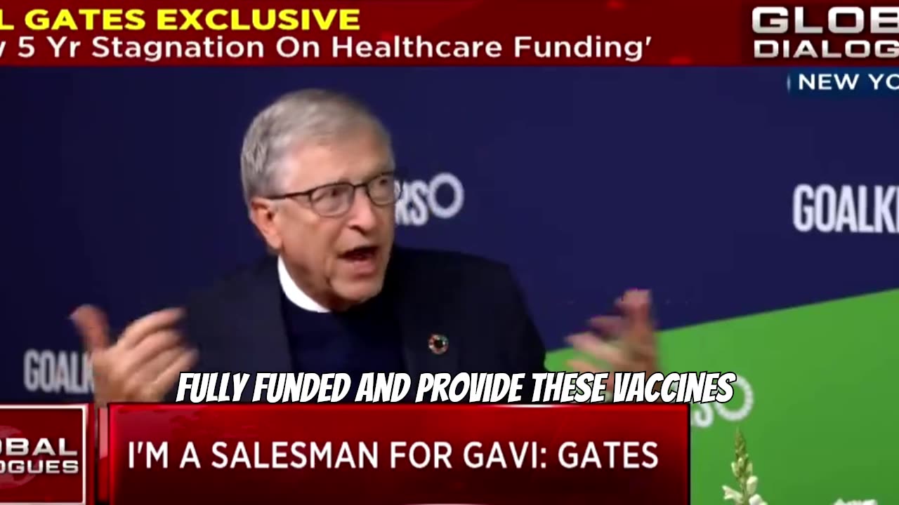 Bill Gates says in an interview that he works as a salesman for GAVI