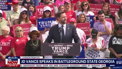 FULL SPEECH: JD Vance speaks in battleground state Georgia