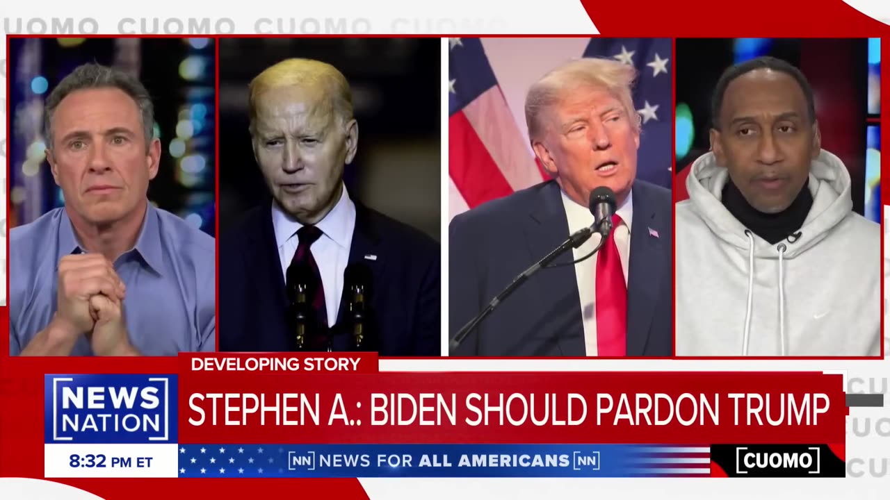 'Enough's Enough': Chris Cuomo, Stephen A. Smith Call On Biden To 'Pardon Trump'