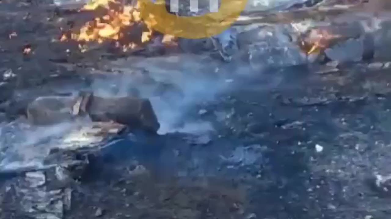 ⚡️✈️🔥 Russian Su-25 "crashed" this morning near Konstiantynivka, Donetsk