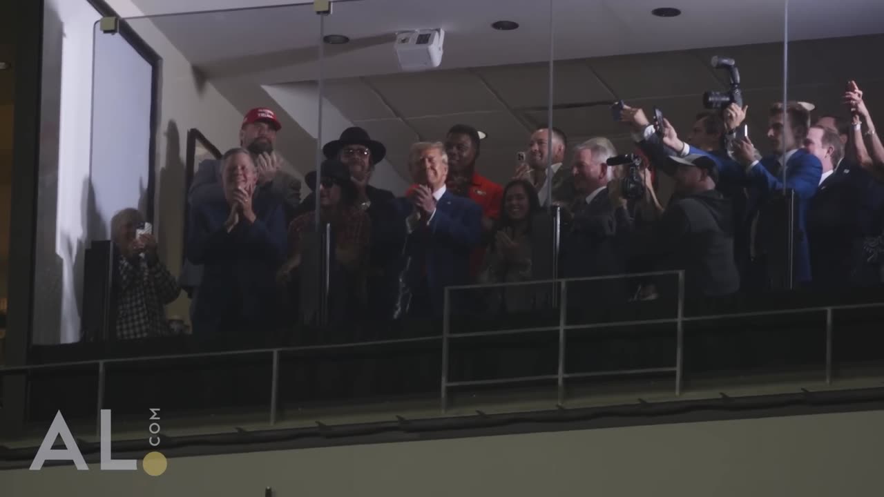 President Trump announced at Alabama-Georgia game.