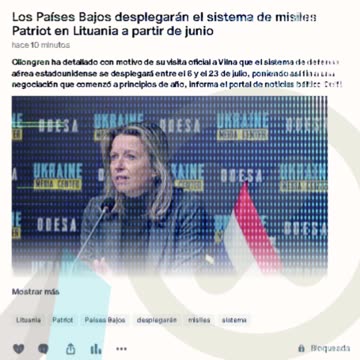 Los Países Bajos desplegarán el sistema de misiles Patriot en Lituania a partir de junio