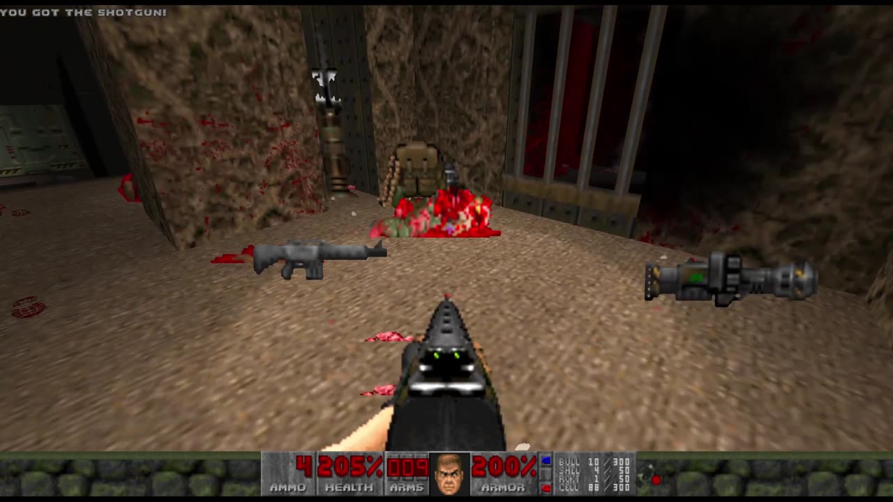 Brutal Doom 2 - Hell on Earth - Pistol Start - Hard Realism - The Crusher (level 6)