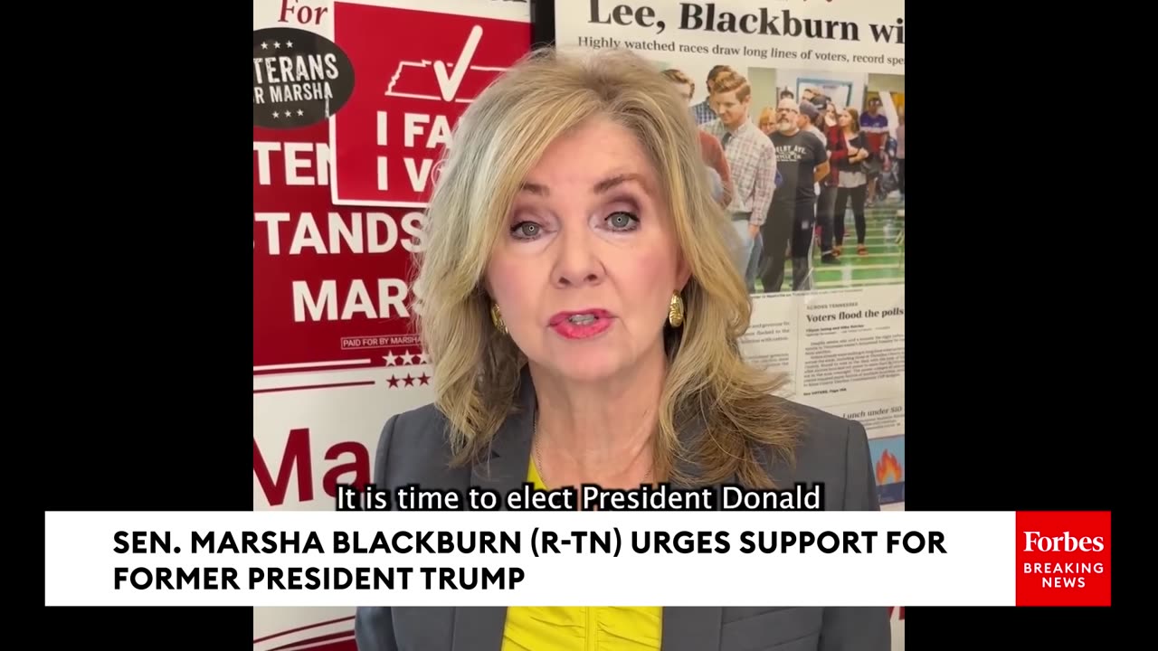 Marsha Blackburn Slams Harris Over 'Chilling' Illegal Immigration Numbers, Urges Support For Trump