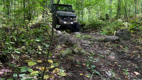 Jeeps riding the trails up north