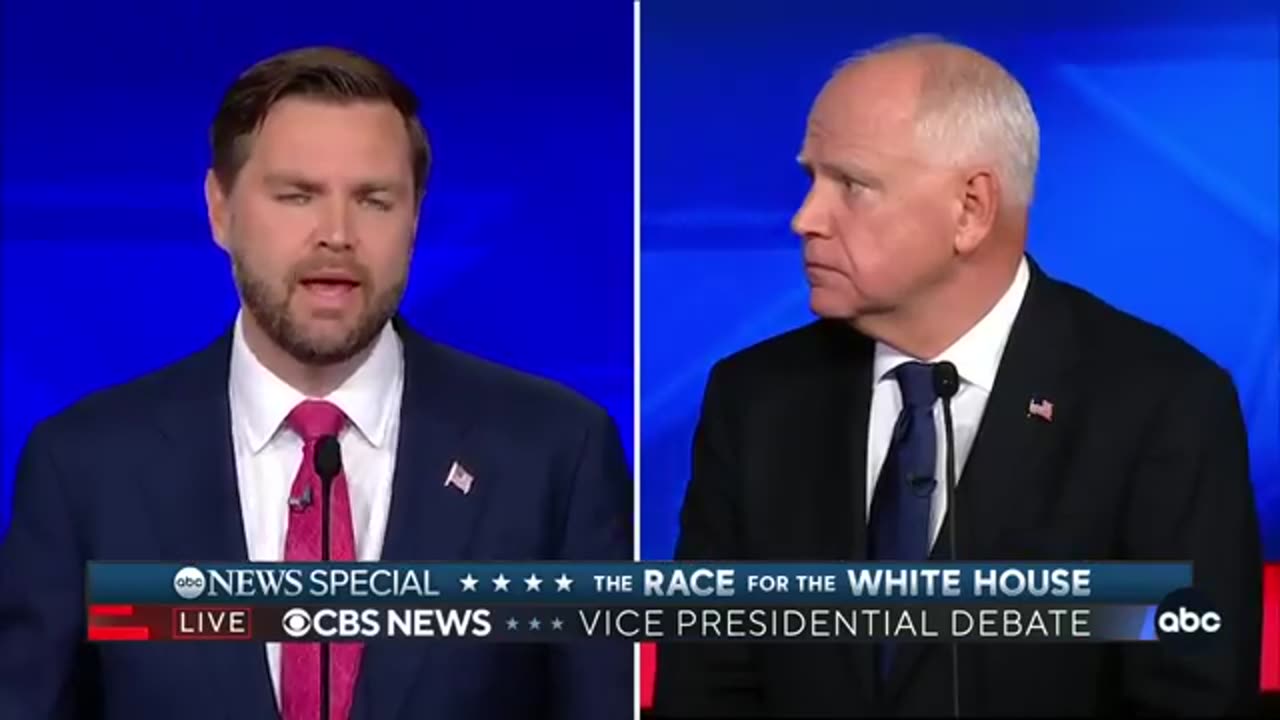 VP Debate_ Tim Walz and JD Vance spar over Springfield, Ohio