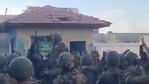 Celebrating with a soldier in Rafah who is getting married. 👏💍