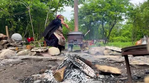 LIFE FAR FROM CIVILIZATION | Grandma Is Cooking Homemade Snickers Jam | Steamed juicy Chicken