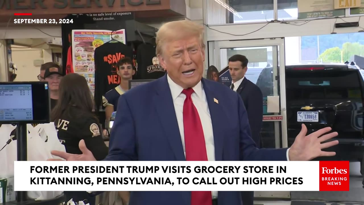 HCNN - SURPRISE MOMENT: Trump Pays Unannounced Visit To Pennsylvania Grocery Store