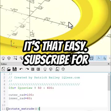 OpenScad: Create a Frisbee