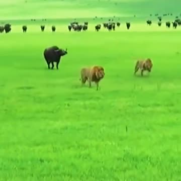 buffalo vs lion #shorts 2021