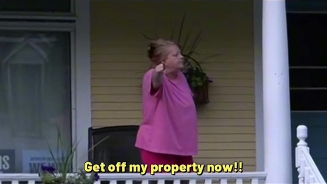 Putting a Trump sign in Democrats Yard