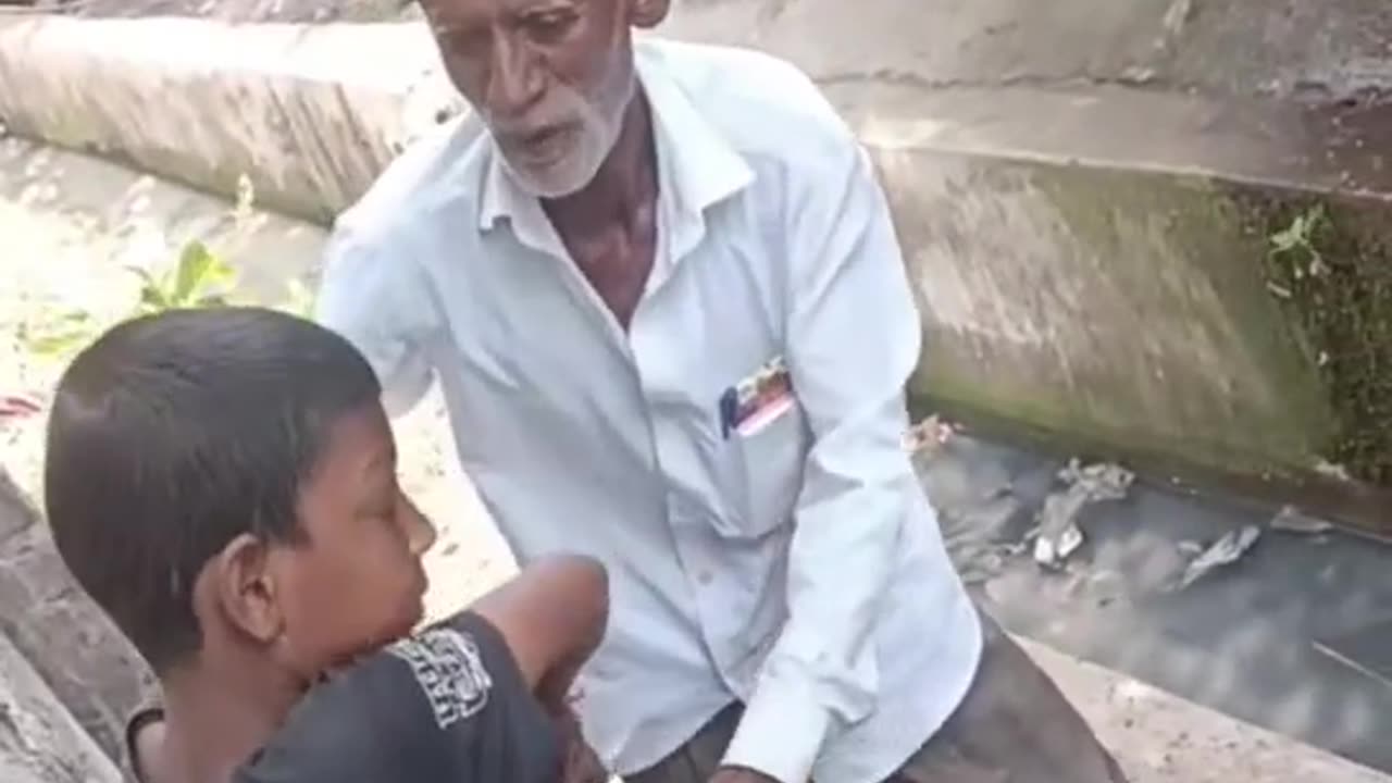 father caught smoking cigarette