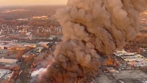 BREAKING: Massive smoke spotted amid large industrial fire at a factory in Chicago Heights