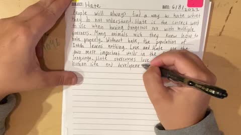 Page 23 of BOOK TWO - SUBJECTS OF LIFE being written