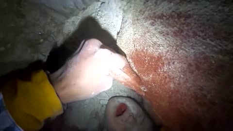 Crying baby freed from Syria earthquake wreckage