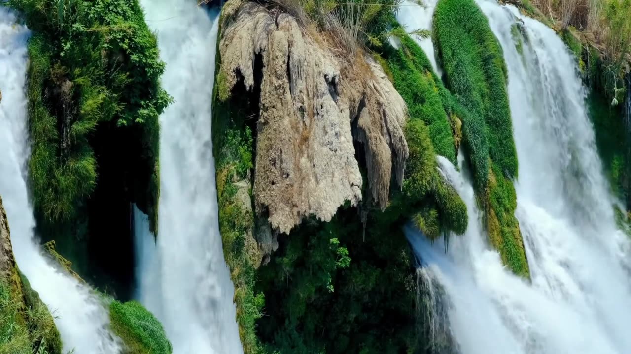 Waterfall Cascade River Beautiful Waterfall beautiful scenery whatsapp status