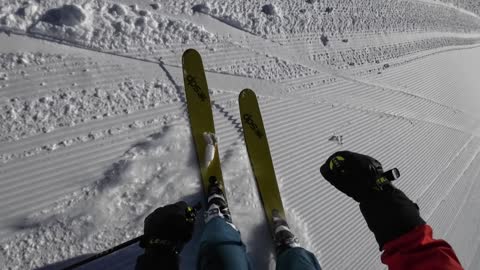 Jan 30th number 2 of looking at my skis in great powder