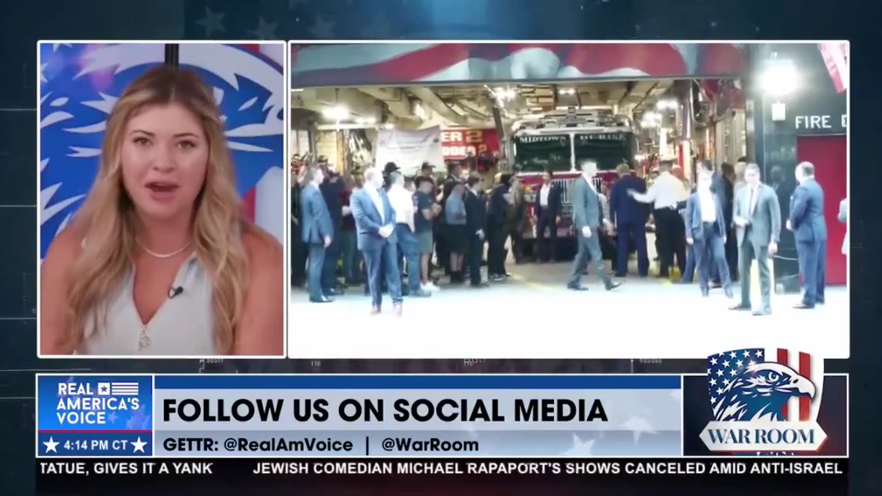 Trump meets with firefighters
