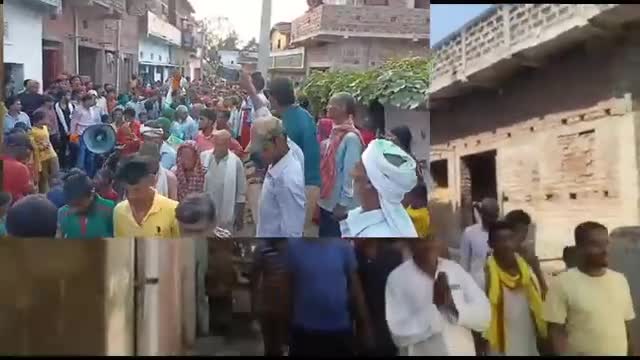 मेसकौर पंचायत के मुखिया प्रत्याशी रामानंद प्रसाद ने अपने गांव मेसकौर में जनसंपर्क अभियान चलाया#