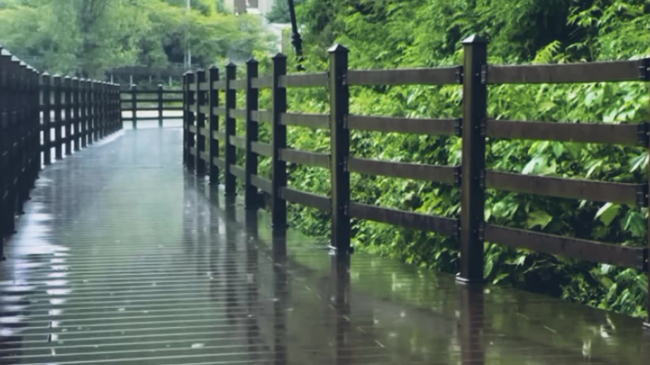 Ambient rainfall 🌳 nature sounds 🐸