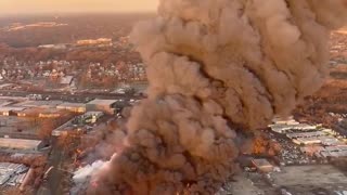 Massive smoke spotted amid large industrial fire at a factory in Chicago Heights,