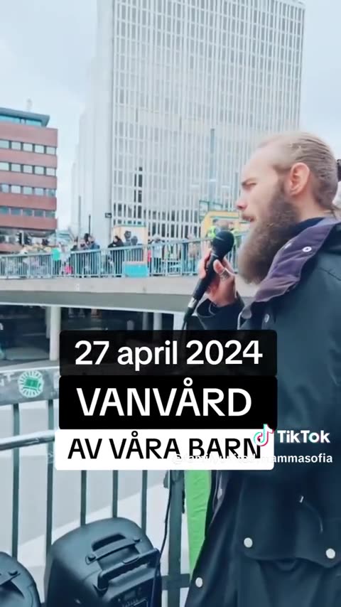 Protest Socialgestapo 27 April 2024 Sergels torg, Stockholm