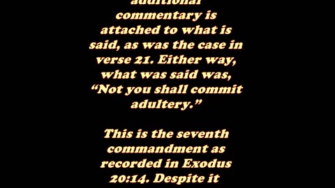 The Book of Matthew 5:27 - Daily Bible Verse Commentary