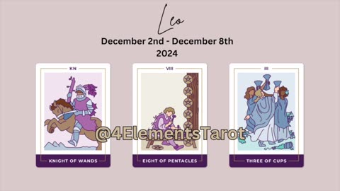 Leo: Action, Work & Celebration - Dec 2nd-8th Tarot Reading