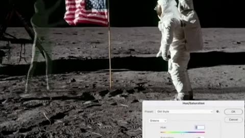 NASA official video screenshot shows green screen fail