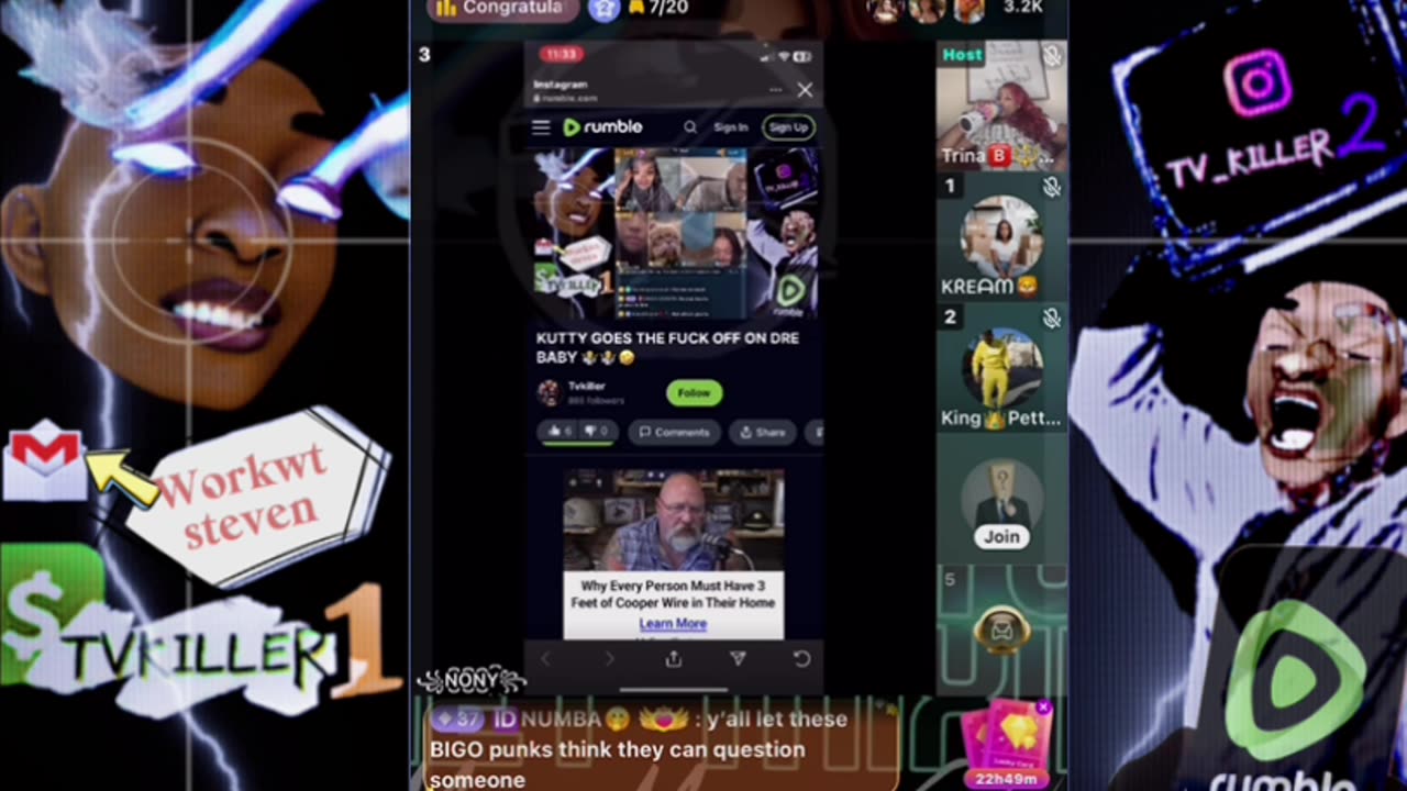 TRINA B SHOW NONY & KREAM BUMP HEADS + VISA READ THE MESSY CALLER & MORE