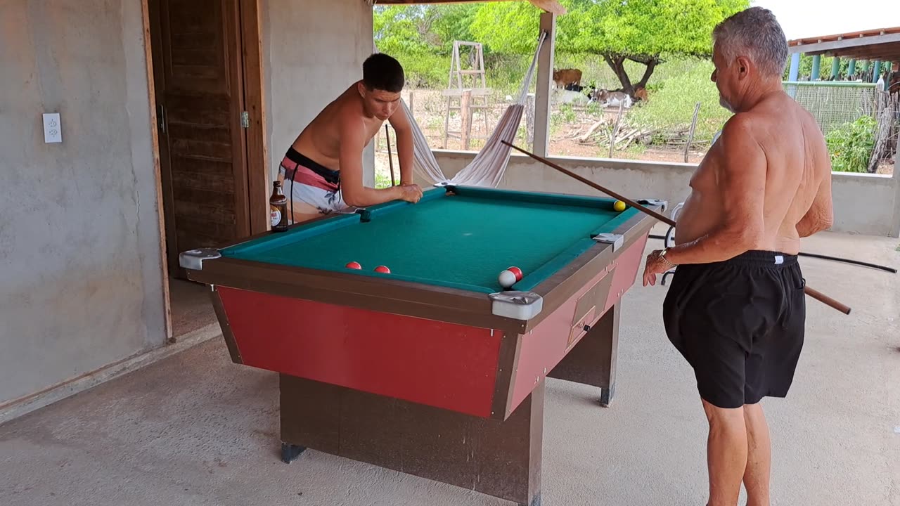 Sinuca no sítio partida 1