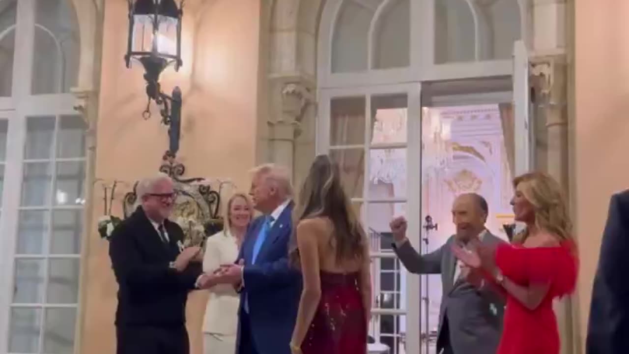 President Donald J. Trump does his Trump dance with Glenn Beck