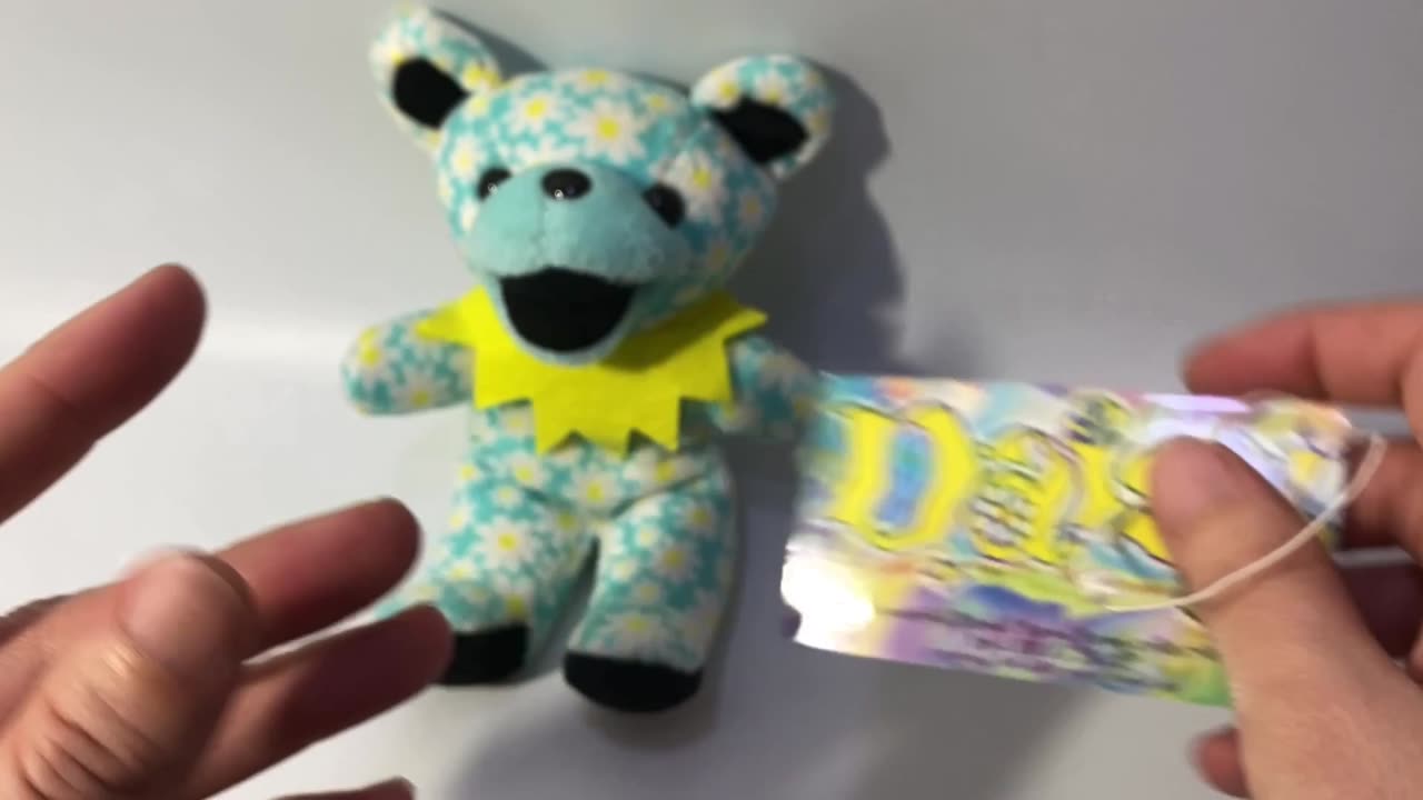 Vintage Grateful Dead Beanie Bear 'Daisy' 3rd Edition 1998 8" Liquid Blue