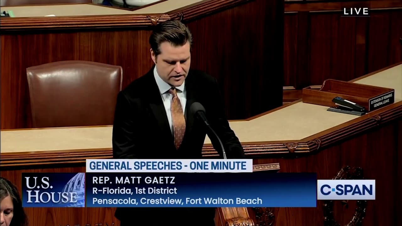 Rep. Matt Gaetz: Nuclear War With Russia it will END human life