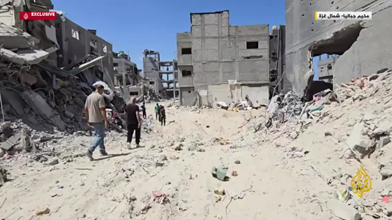 الجزيرة_ترصد_آثار_الدمار_بعد_انسحاب_جزئي_لقوات_الاحتلال_من_بعض_محاور_مخيم_جباليا