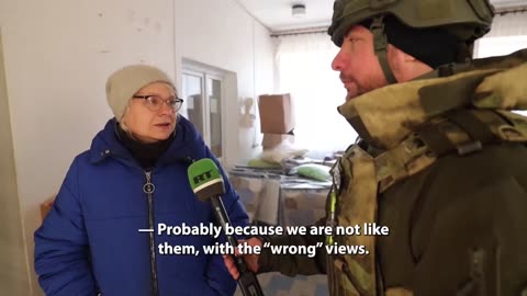 Ukrainian militants who fired at the houses of local residents