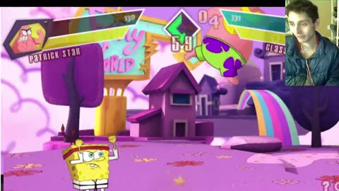 Patrick Star VS SpongeBob SquarePants In A Nickelodeon Super Brawl Showdown! Battle