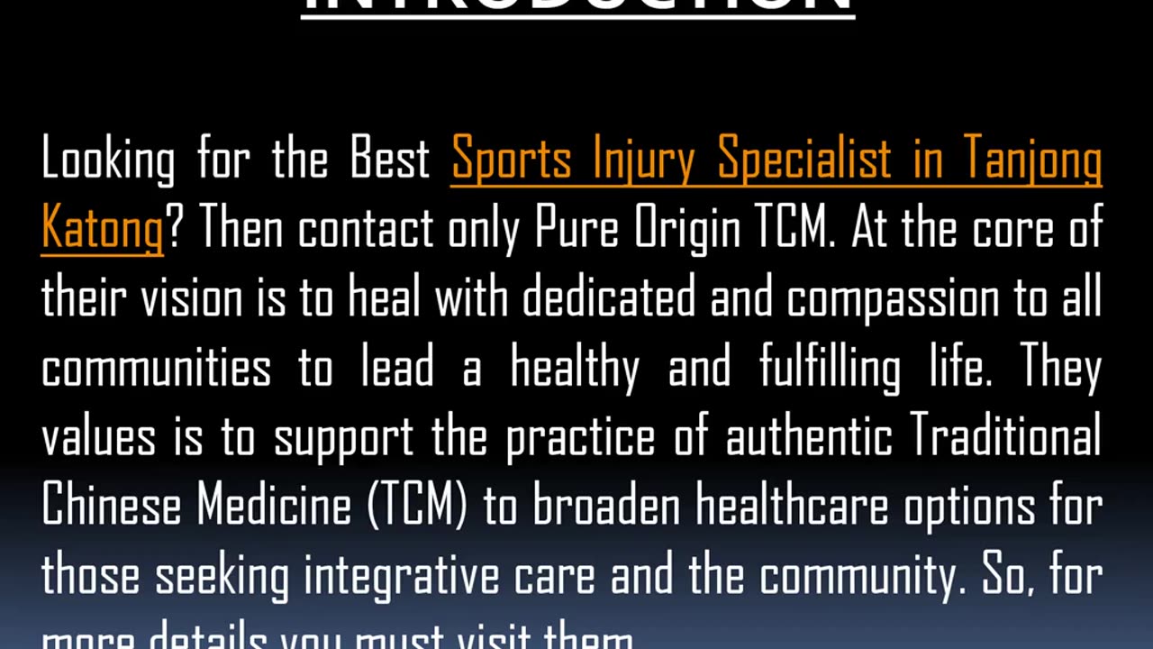 Best Sports Injury Specialist in Tanjong Katong