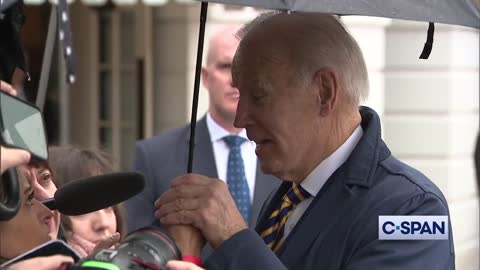 Biden makes beeline for female reporter, proves he is CREEPY as hell