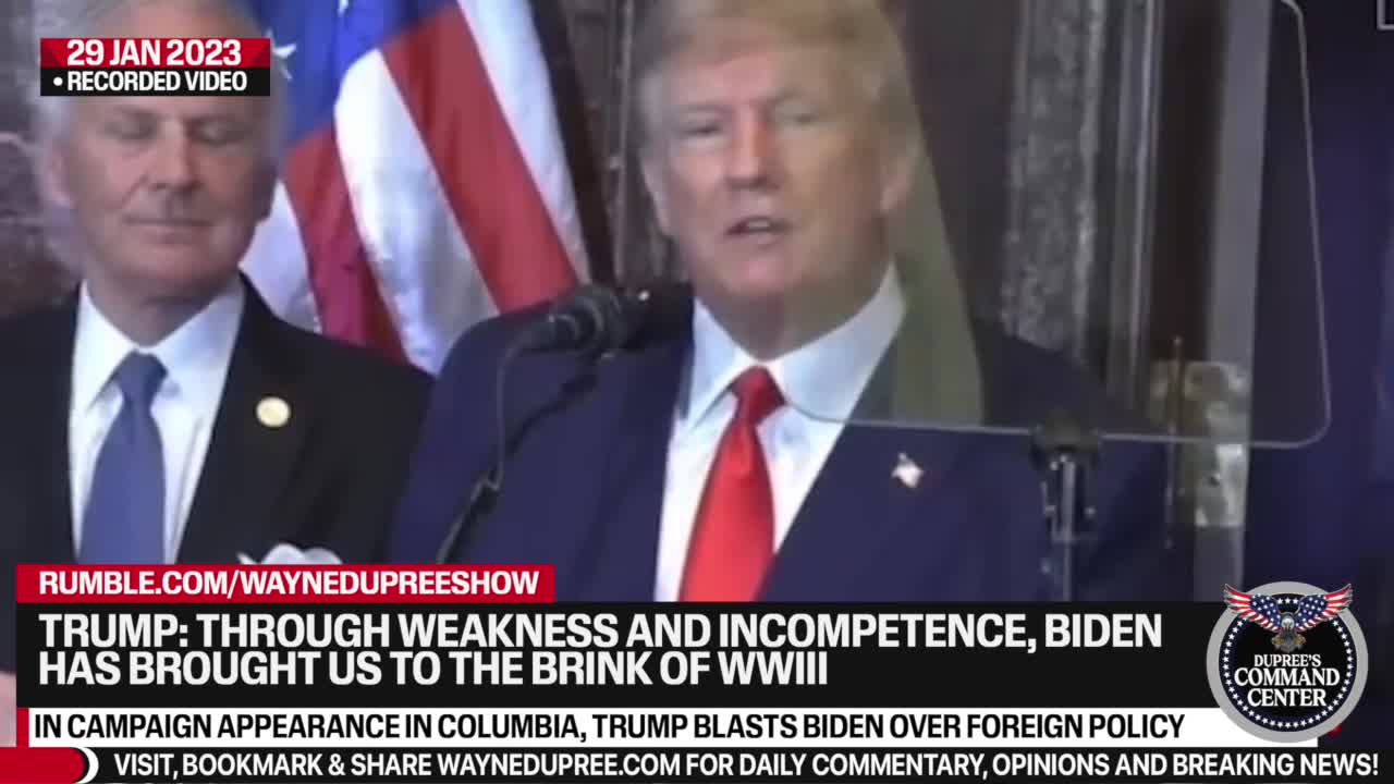 Trump Says Biden Has Taken The Nation To The Brink Of WWIII