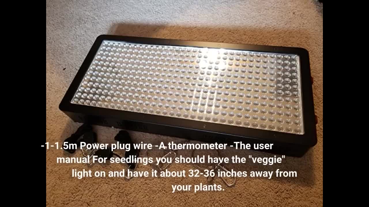 SERWING 2000W LED #GrowLights with Veg and Bloom-Overview