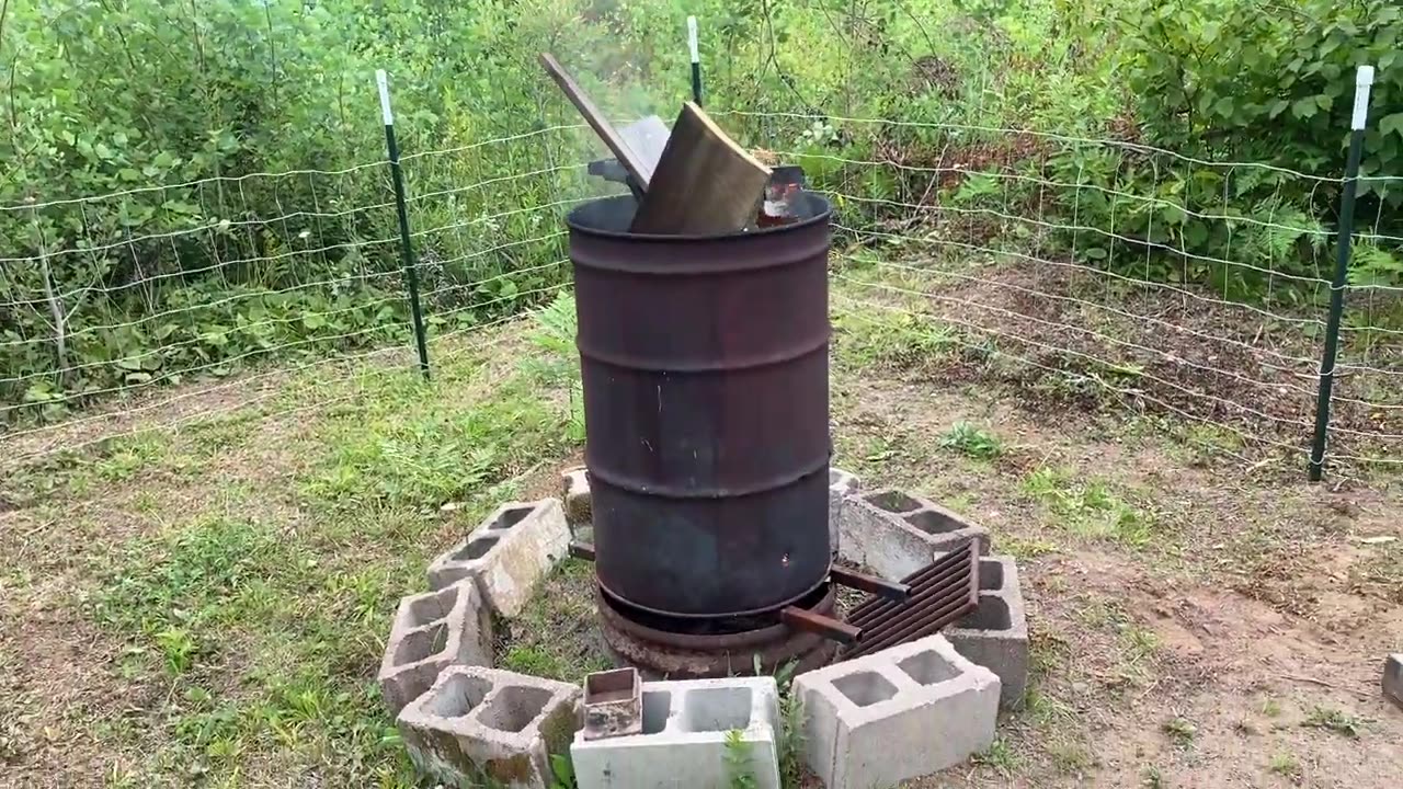 55 Gallon Drum Fire Barrel My Off Grid Trash Can