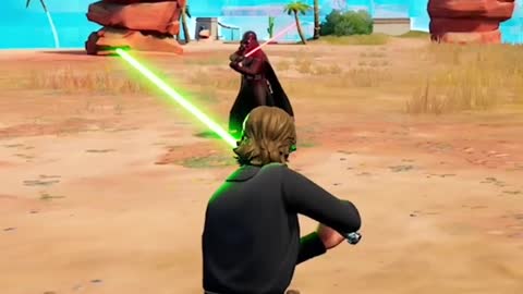 Title: Fortnite DARTH VADER vs LUKE SKYWALKER 😈