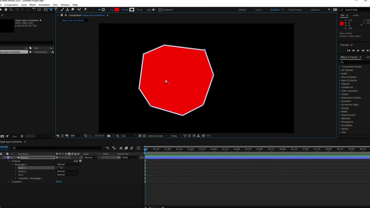 Shape Layers After Effects Tutorial