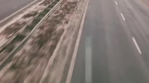 Sharing the Highway with Ukrainian Helicopter