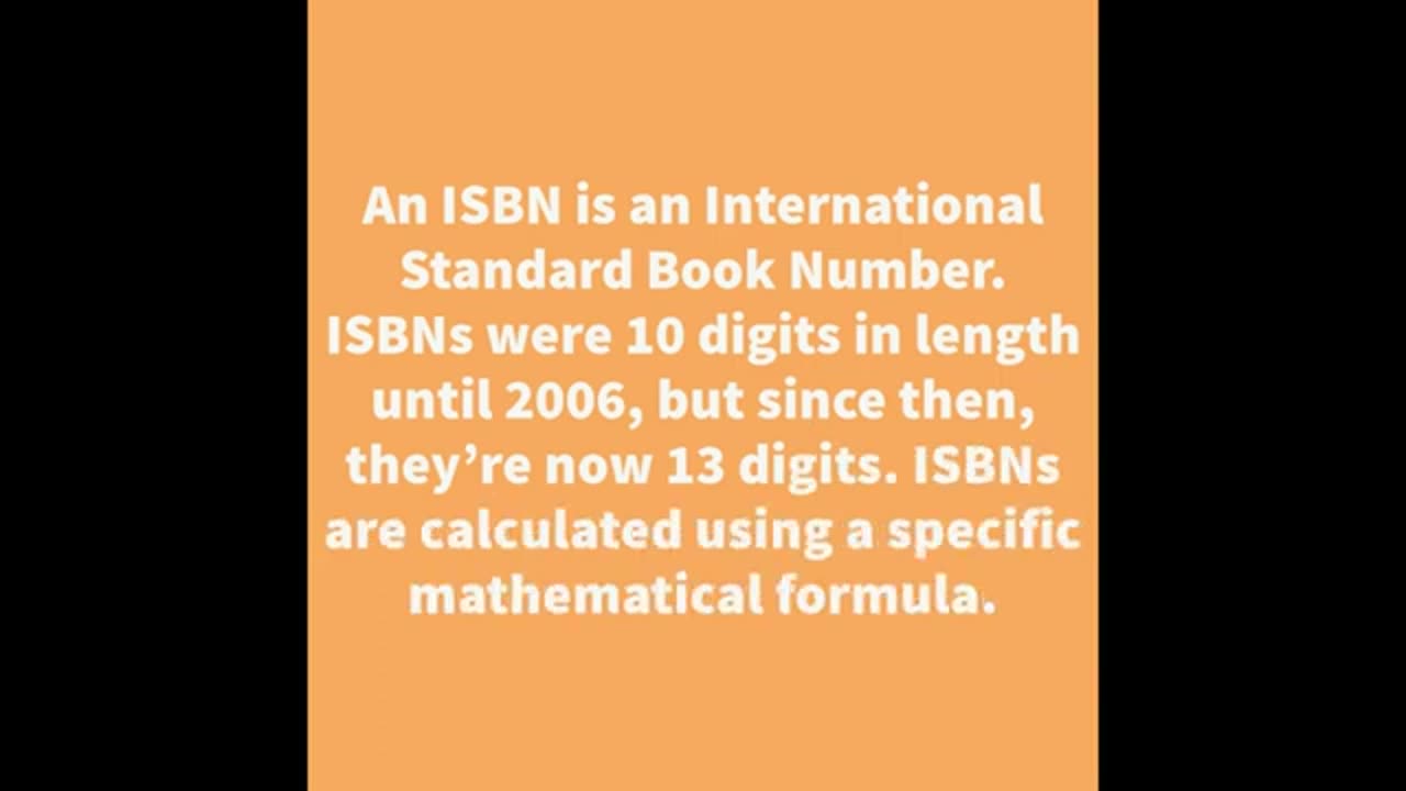 What's An ISBN? - ASA
